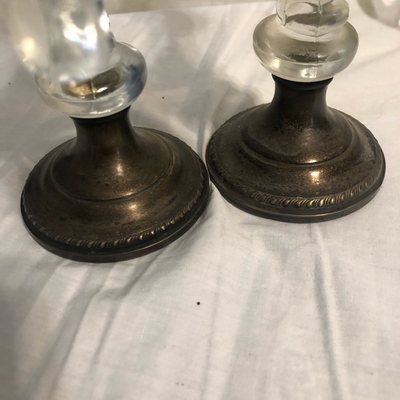 Sterling Silver Weighted Cambridge Candle Holder. - Picture 8 of 16